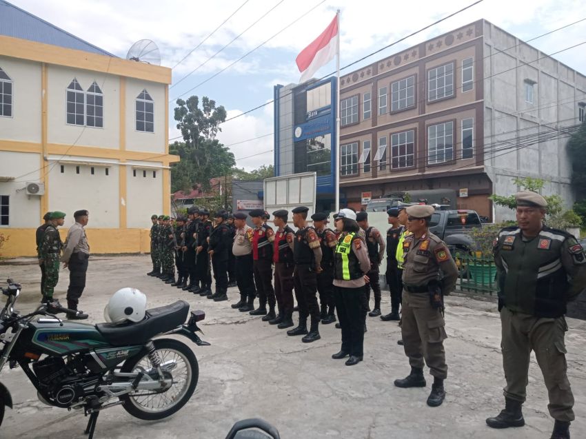 Patroli Gabungan di Meranti, Jaga Kondusifitas Pasca Pemilu