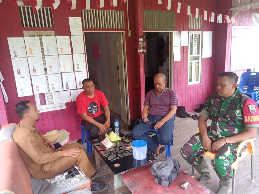 Serda Dedi Hermansyah Lakukan Komsos Dengan Warga Sungai Tohor