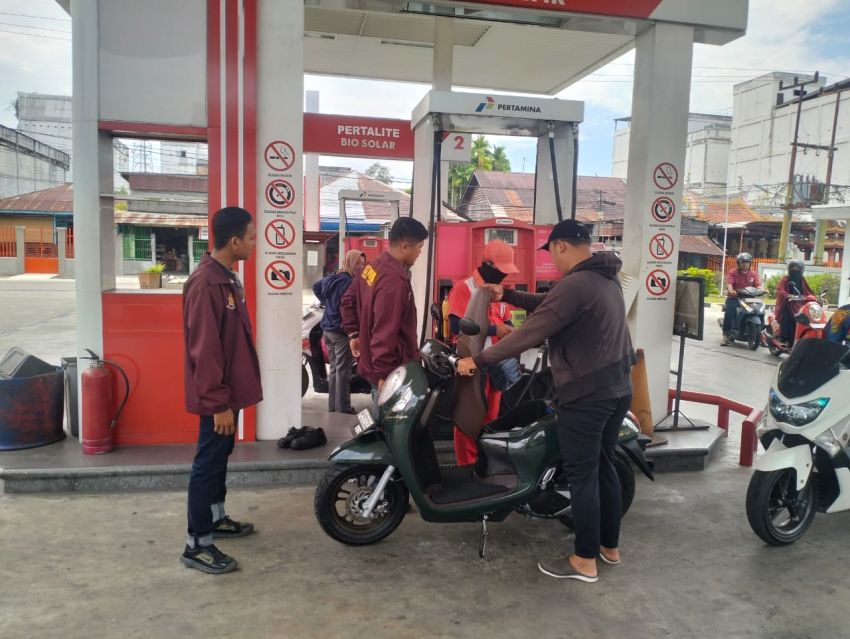Pastikan Stok BBM Aman Jelang Lebaran, Satreskrim Polres Meranti Cek SPBU