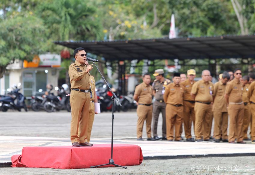Plt Bupati Asmar Pimpin Apel Perdana Pasca Idul Fitri 1445 H
