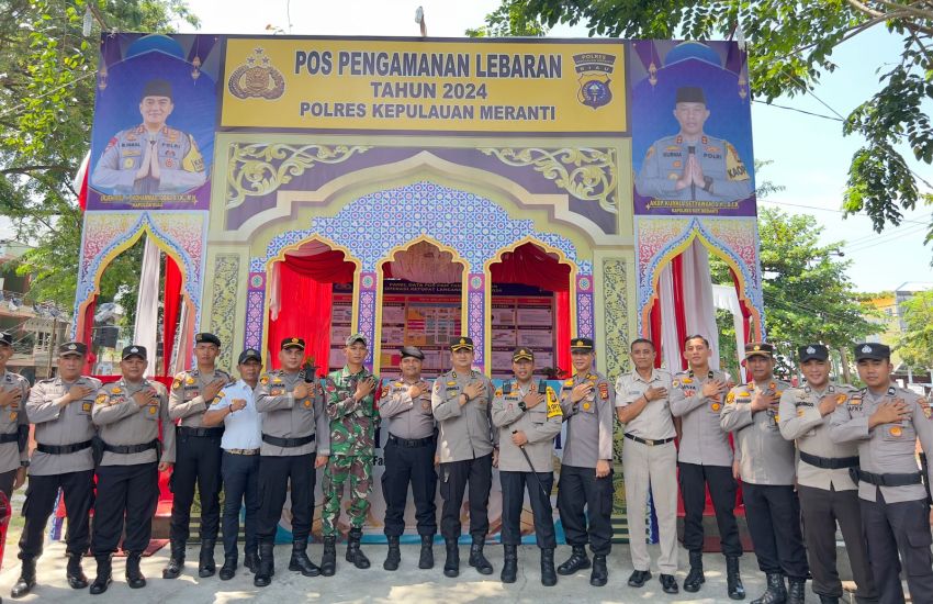 Pratu Muhammad Fahrijal Ikut Siaga di Pos PAM Taman Cik Puan Selatpanjang