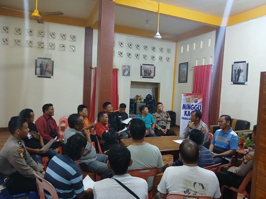 Minggu Kasih bersama Jemaat Gereja HKBP, Polres Meranti Sosialisasikan Bahaya Narkoba