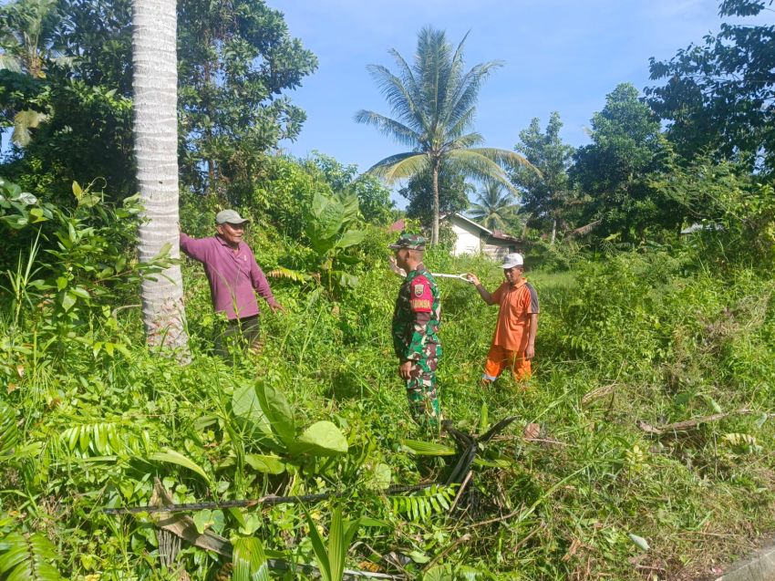 Patroli Cegah Karlahut, Serda Firman Sihotang Imbau Warga Tak Bakar Lahan