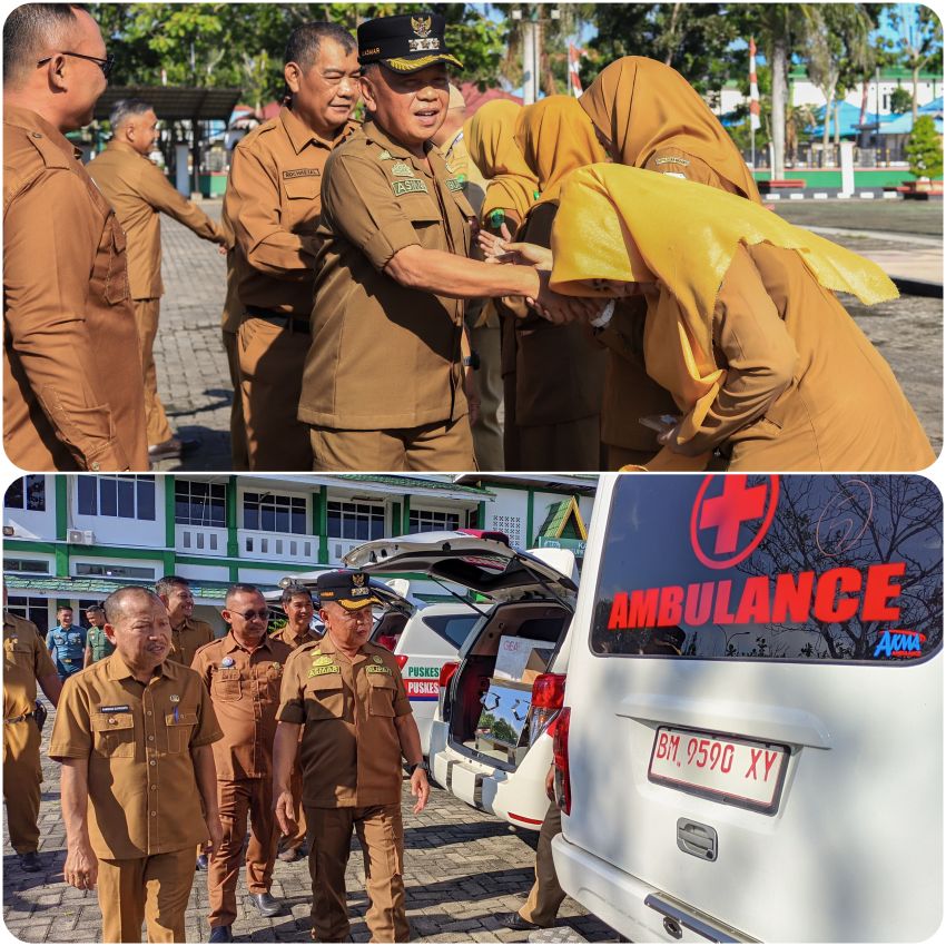 Asmar Serahkan 2 Ambulance dan 6 Pusling ke Puskesmas