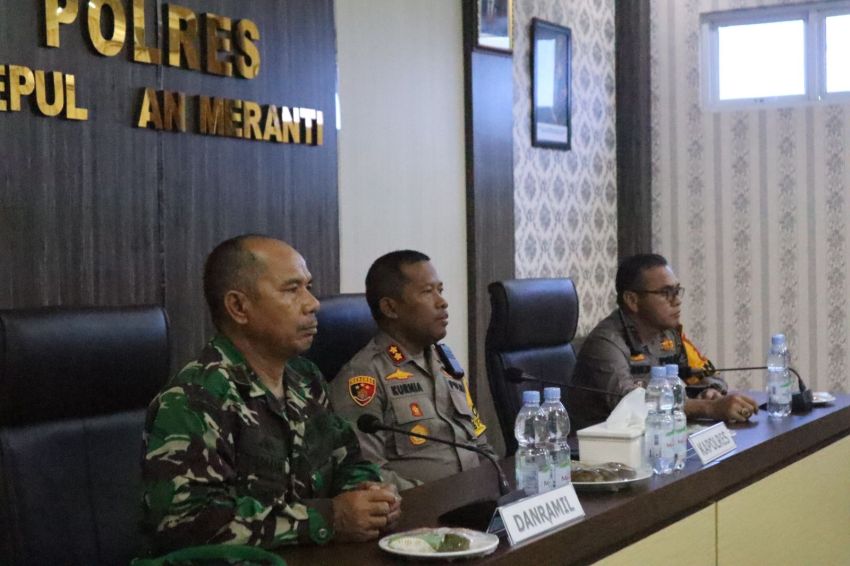 Polres Meranti Gelar Rakor Pam Kunker RI 1 Ke Riau Bersama Lintas Sektoral