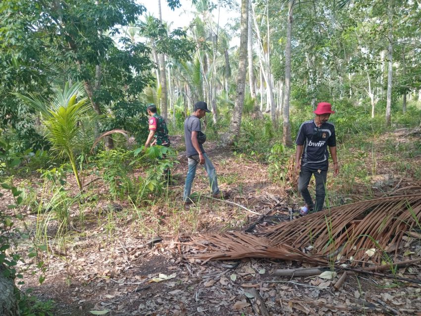 Patroli di Desa Citra Damai, Pratu Edowar Ajak Warga Bersinergi Cegah Karlahut