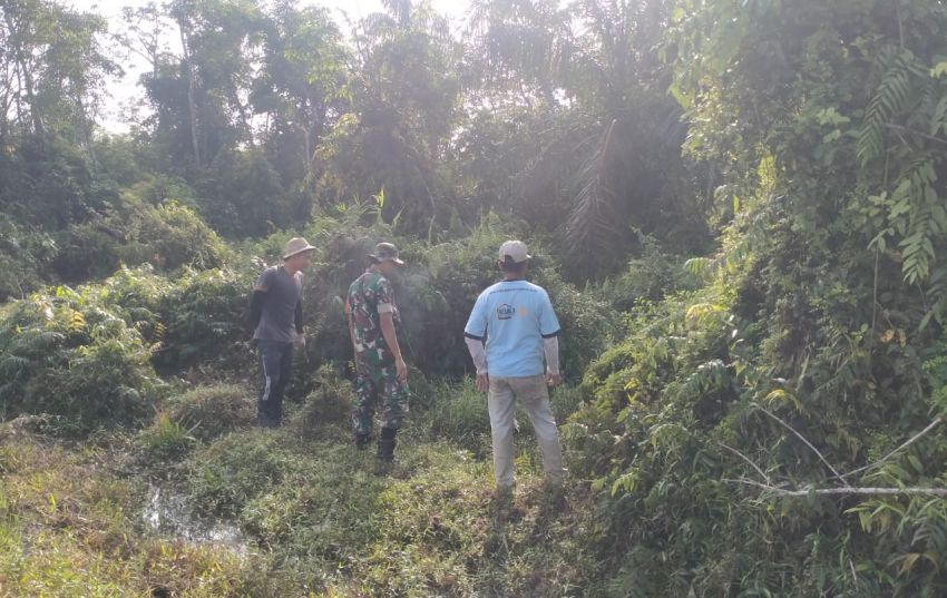 Kopda Sukarman Ajak Warga Desa Tenggayun Raya Patroli Cegah Karlahut