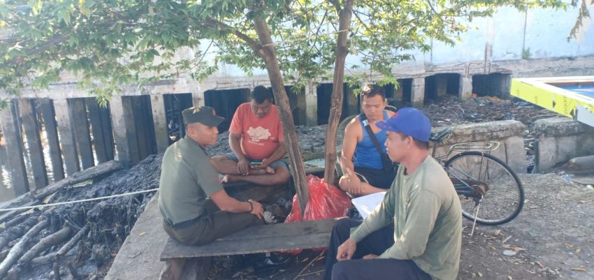 Komsos Dengan Warga Desa Telaga Baru, Ini Pesan Yang Disampaikan Pratu Angga Pebrihadi