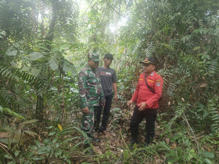 Cegah Karlahut, Serda Herman Saputra Bersama MPA Gencar Lakukan Patroli