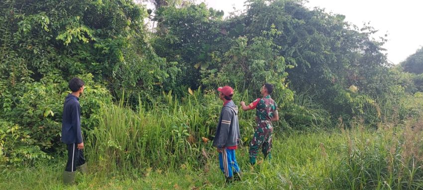 Pratu Muhammad Fahrijal Bersama Warga Sesap Patroli Cegah Karlahut