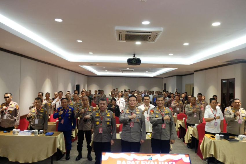 Kapolres Meranti Ikut Rapat Anev OMP Lancang Kuning di Pelalawan