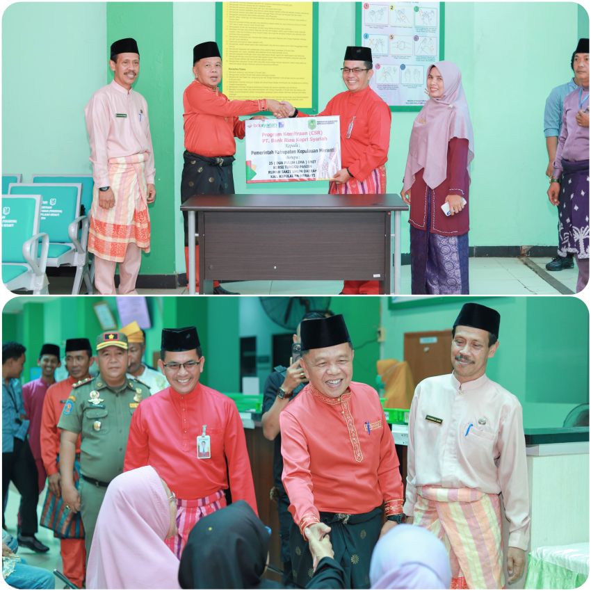BRK Syariah Selatpanjang Serahkan Bantuan CSR 25 Paket Kursi Tunggu Pasien ke RSUD Meranti