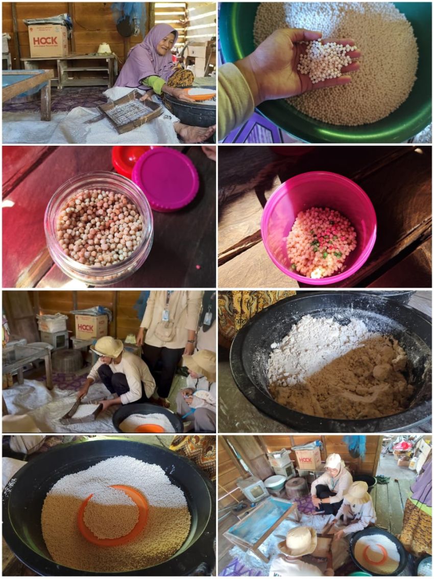 Mahasiswa Kukerta UNRI 2024 Desa Tanjung Bantu Pembuatan Gmaps Pemasaran dan Olahan Sagu Jadi Bahan Pangan