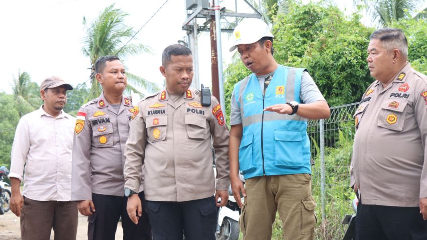 Tinjau PLTD Lemang, Kapolres Harap Tidak Ada Pemadaman Listrik saat Pilkada 2024