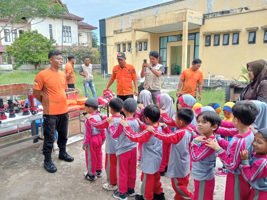 BPBD Kepulauan Meranti Terima Kunjungan Edukasi KB Permata Selatpanjang