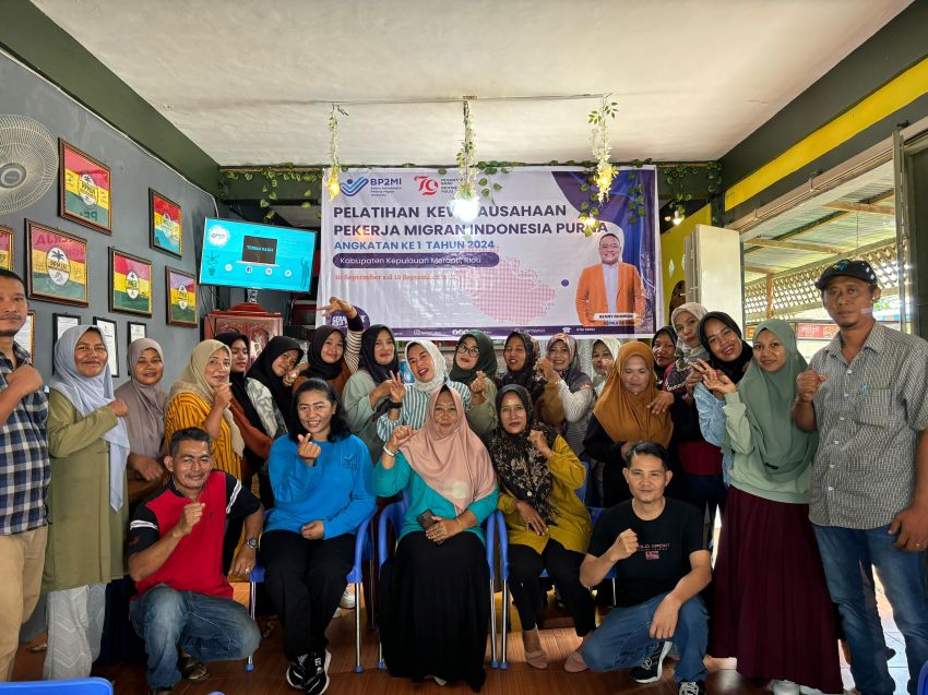 BP2MI Riau Gelar Pelatihan Kewirausahaan PMI Purna di Kepulauan Meranti