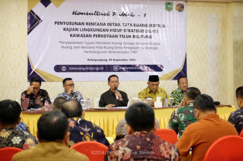 Konsultasi Publik, Dinas PUPR Bahas RDTR Kawasan Perkotaan Teluk Belitung
