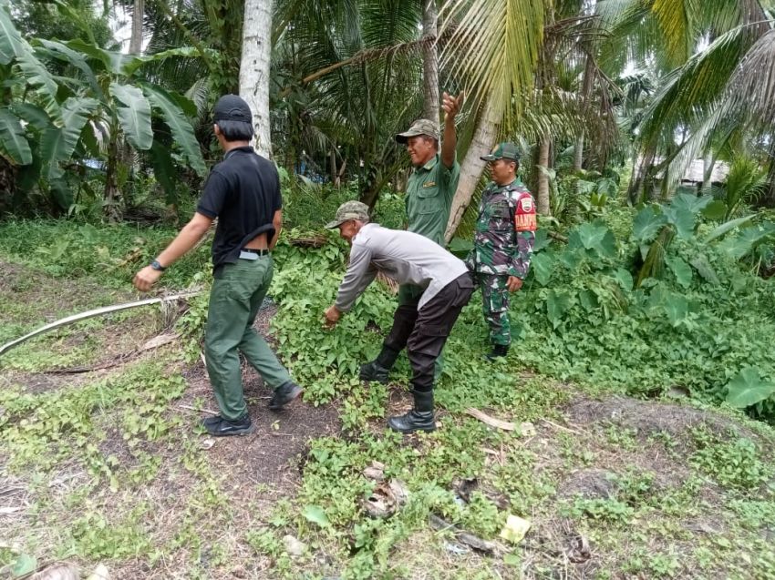 Serka Ernala Sembiring Bersama Linmas Desa Bantar Gelar Patroli Guna Cegah Karhutla