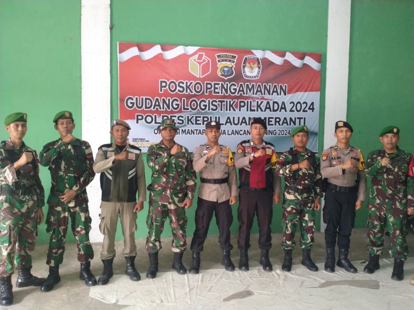 Koramil 02 Tebingtinggi Bersama Polri dan Satpol PP Terus Patroli ke Kantor KPU dan Bawaslu