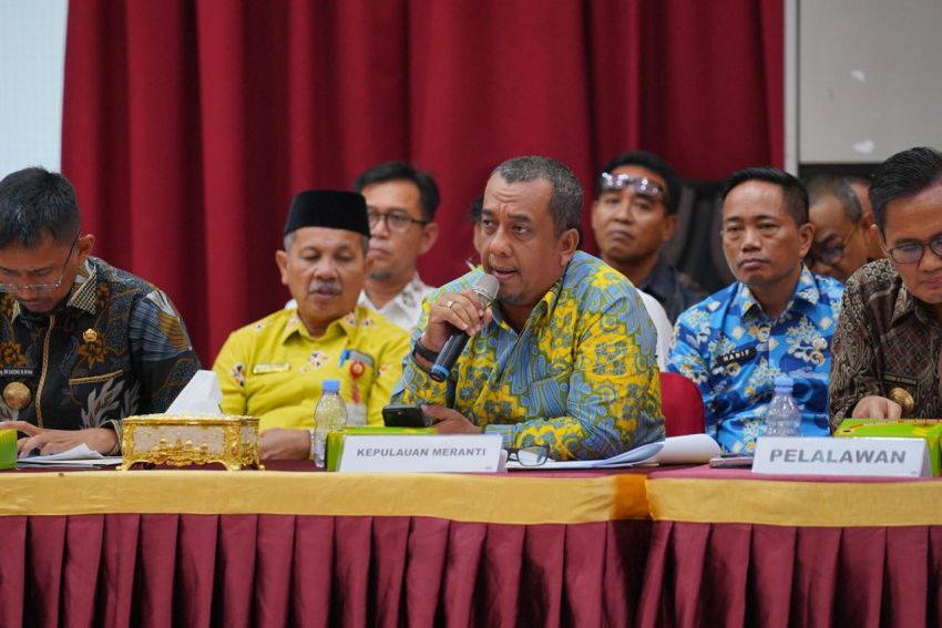 Bahas Tentang Prioritas, Pjs Bupati Kepulauan Meranti Rakor dengan Pj Gubernur Riau