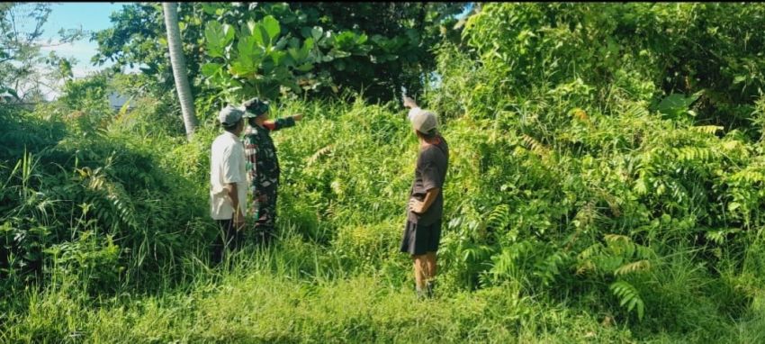 Koptu Yudha Pratama Ajak Warga Tanjung Bakau Patroli Cegah Karhutla