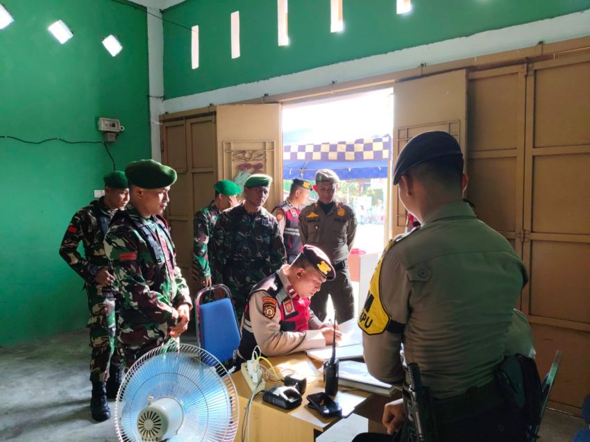 TNI-Polri dan Satpol PP Terus Pantau Kantor KPU, Bawaslu dan Gudang Logistik