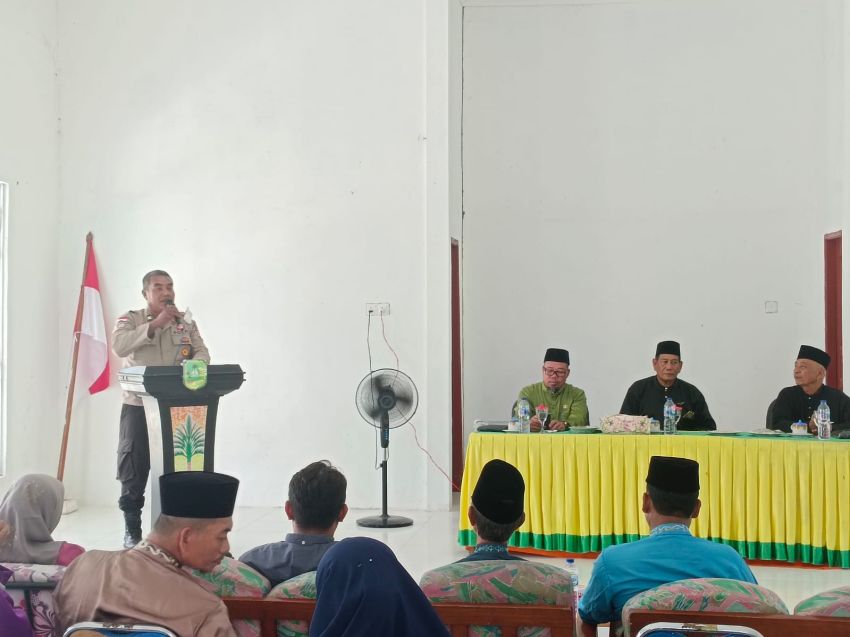 Polsek Rangsang Barat Gelar Cooling System Pilkada di Gedung LPTQ