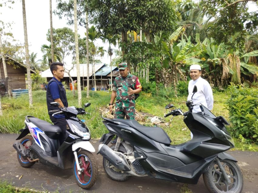 Komsos Dengan Warga Selatpanjang Kota, Ini Pesan Yang Disampaikan Serma Agus WP