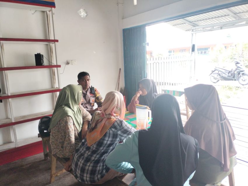 Polsek Rangsang Barat Gelar Cooling System Pilkada di Desa Mekar Baru