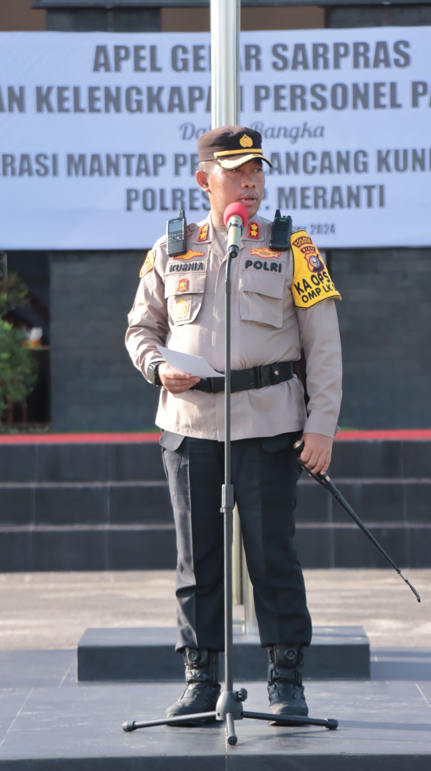 Gelar Apel Perlengkapan, Kapolres Pastikan Personel Siap Laksanakan PAM TPS Pilkada