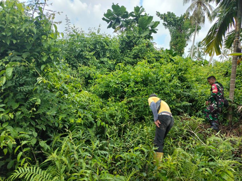 Pratu Riski Nurdiansyah Ajak Warga Banglas Patroli Cegah Karhutla