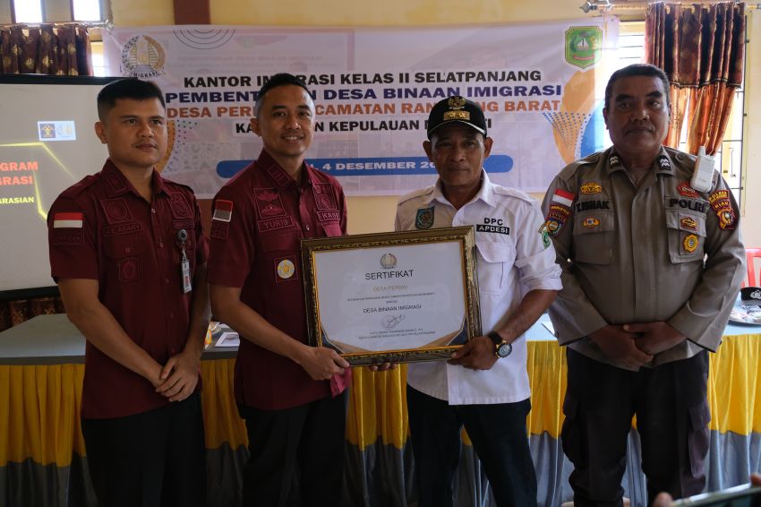 Permai dan Anak Setatah Jadi Desa Binaan Imigrasi Kelas II TPI Selatpanjang