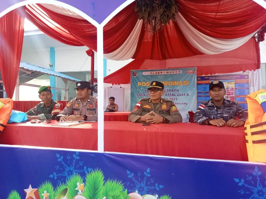 Anggota Koramil 02 Tebingtinggi Ikut Pam Nataru di Pelabuhan Tanjung Harapan