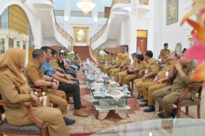 Bupati Bengkalis Terima Audiensi PWI, Bahas Pelantikan Pengurus Baru