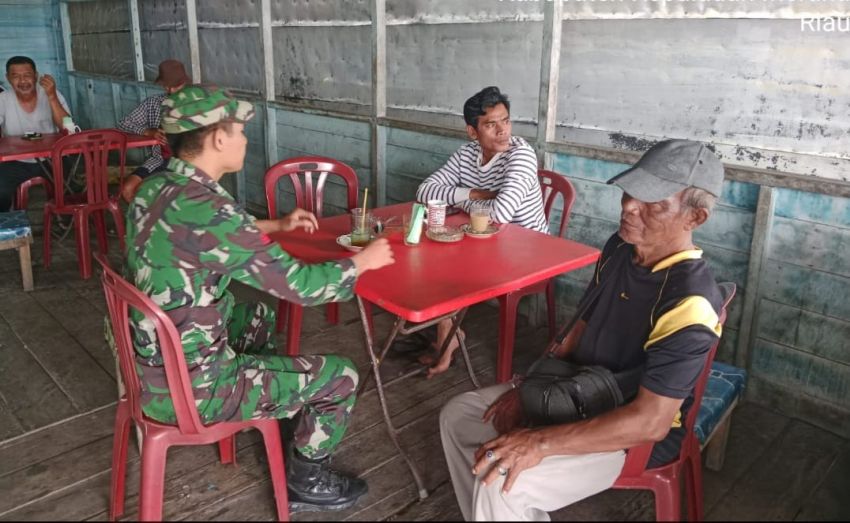 Pratu Edowar Lakukan Komsos Dengan Warga Wonosari, Ini Yang Dibahas