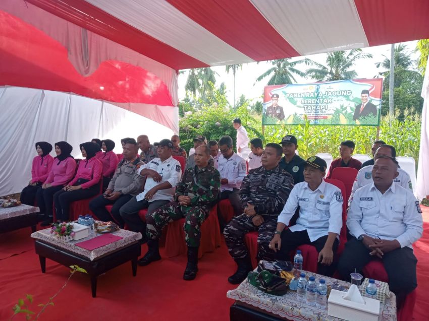 Danramil Ikut Panen Raya Jagung di Desa Gogok Darussalam