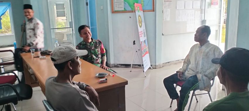 Pratu Wahyu Pradana Lakukan Komsos Dengan Warga Bungur, Bahas Sejumlah Hal Penting