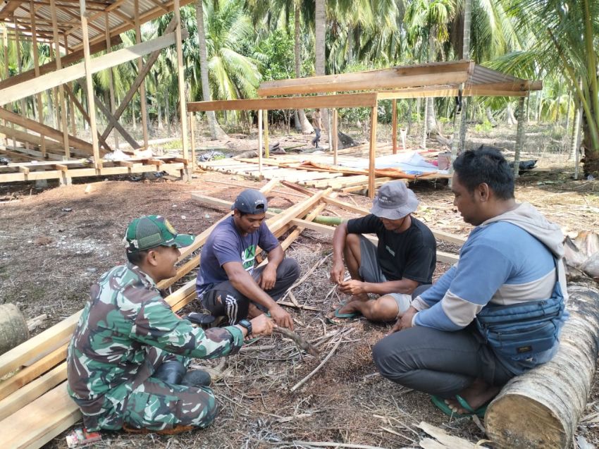 Koptu Masran Lakukan Komsos Dengan Warga Sungai Gayung Kiri, Bahas Sejumlah Hal Penting