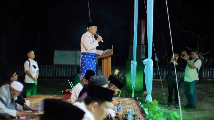 Wakil Bupati Meranti Muzamil Hadiri Halal Bihalal Masyarakat Mengkirau
