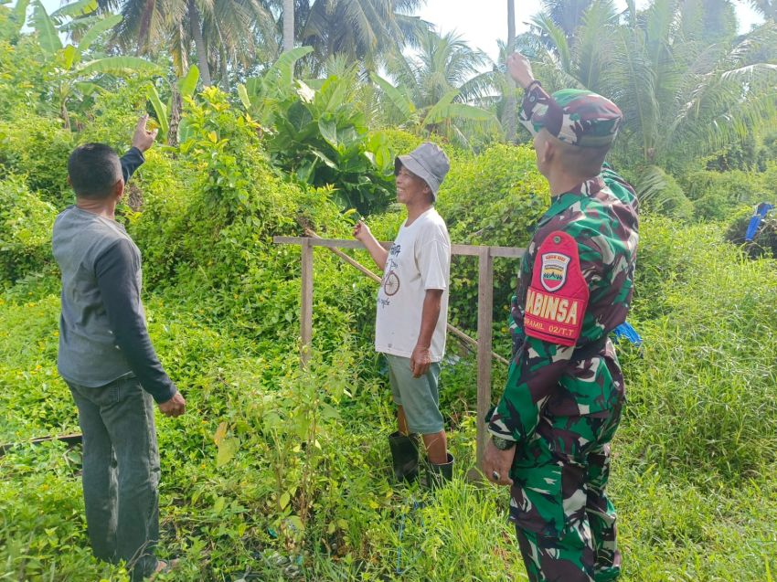 Upaya Cegah Karhutla, Serda Firman Ajak Warga Patroli di Jalan Tanjung Harapan