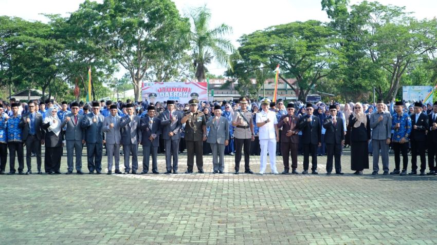 Pemkab Meranti Gelar Apel Peringatan Hari Otonomi Daerah