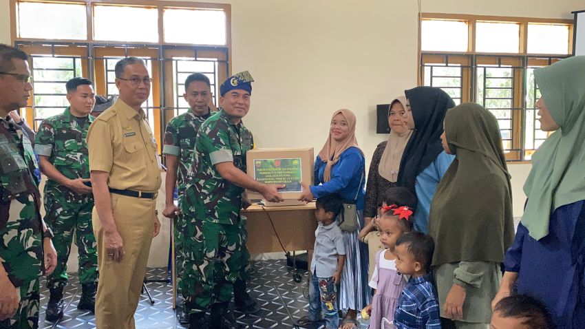 Tim Wasev Mabesad Tinjau Pelaksanaan TMMD ke-124 di Wilayah Kodim 0303/Bengkalis
