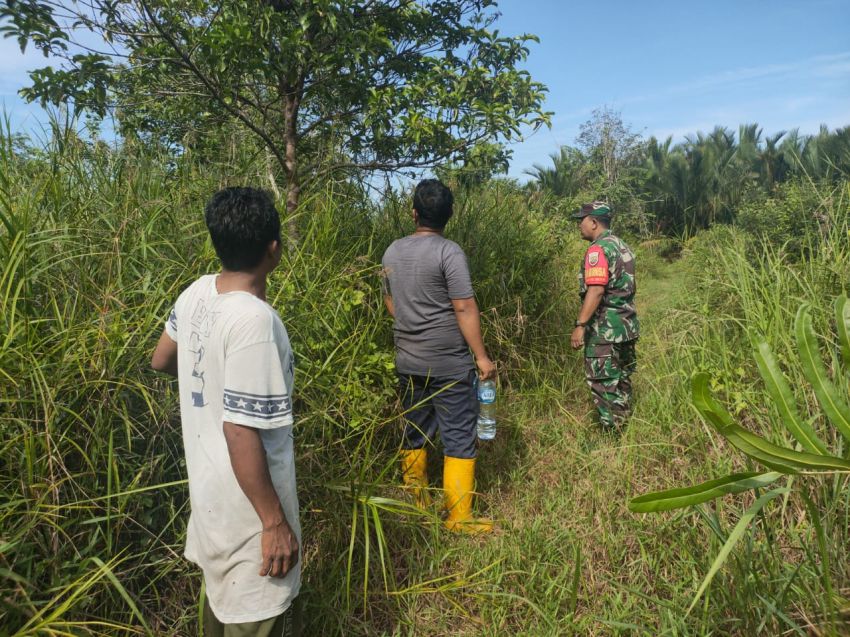 Serma Endra Irawan Ajak Warga Tanjung Samak Bersinergi Cegah Karhutla