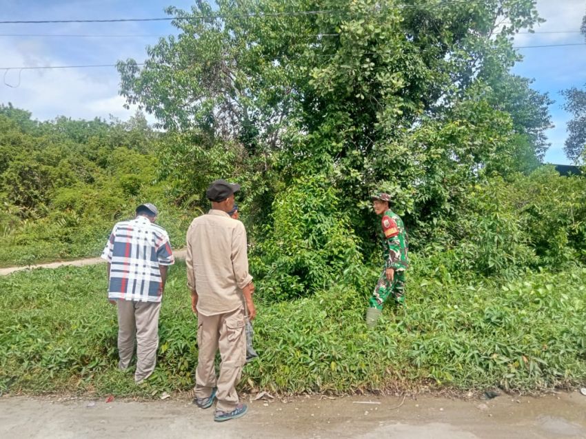 Upaya Cegah Karhutla, Kopda Andri Lakukan Patroli di Desa Kepau Baru