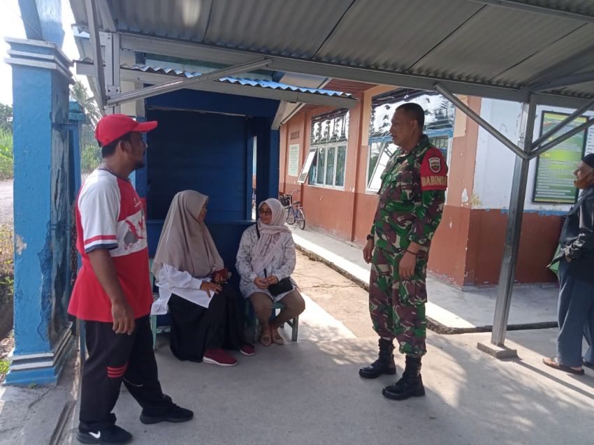 Serda Dedi Lakukan Komsos di Sungai Tohor, Pererat Silaturahmi Dengan Warga