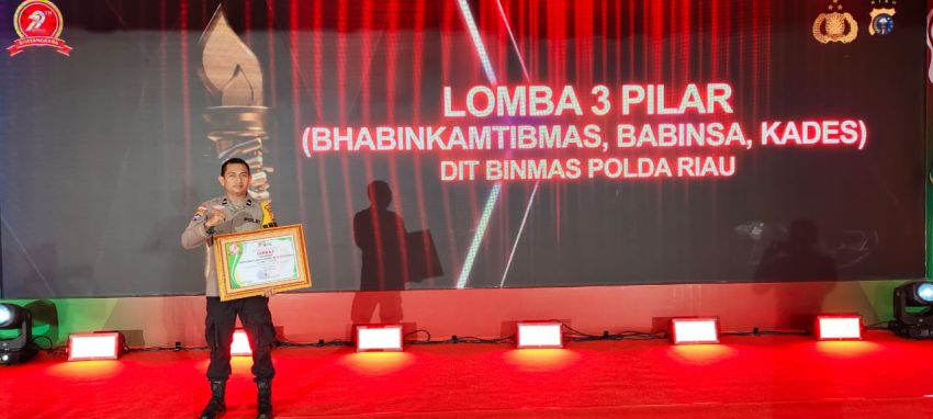 Desa Bokor Raih Juara 1 Lomba Tiga Pilar Tingkat Polda Riau
