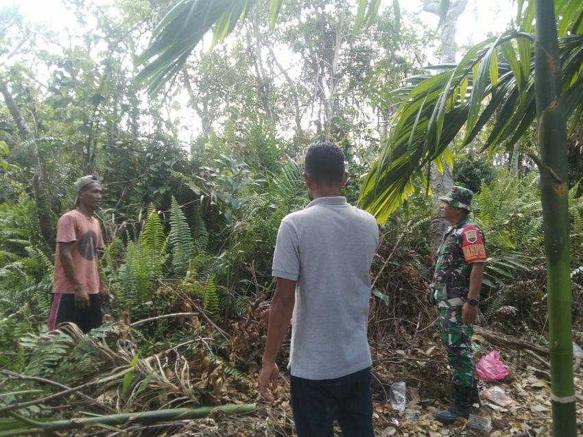 Cegah Karhutla, Serka Ernala Ajak Warga Bina Maju Bersinergi Lewat Patroli
