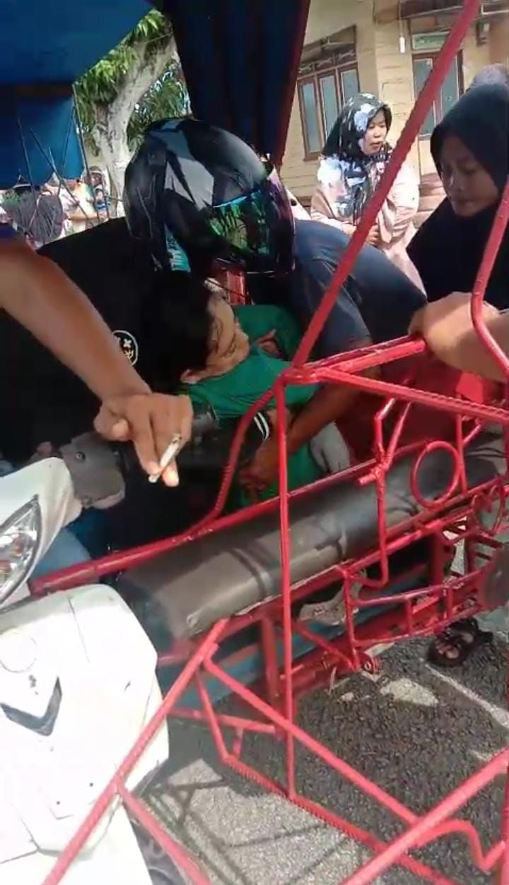 IRT di Meranti Alami Kecelakaan Serius Akibat Kabel WiFi Melintang di Jalan