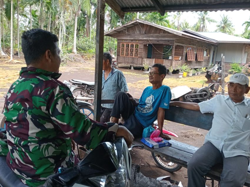 Serda Imam Lakukan Komsos Dengan Warga Topang, Ini Pesan Yang Disampaikan