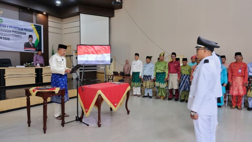 Wakil Bupati Kepulauan Meranti Lantik Tiga Penjabat Kepala Desa